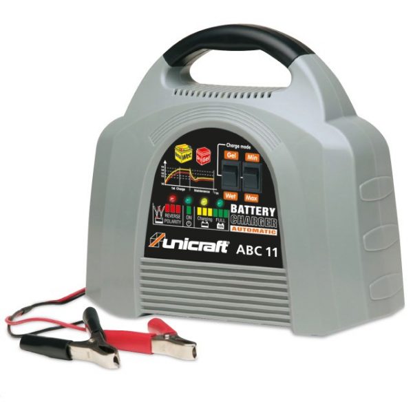 Prostownik automatyczny z elektronicznym sterowaniem do ładowania akumulatorów 12V UNICRAFT ABC 11