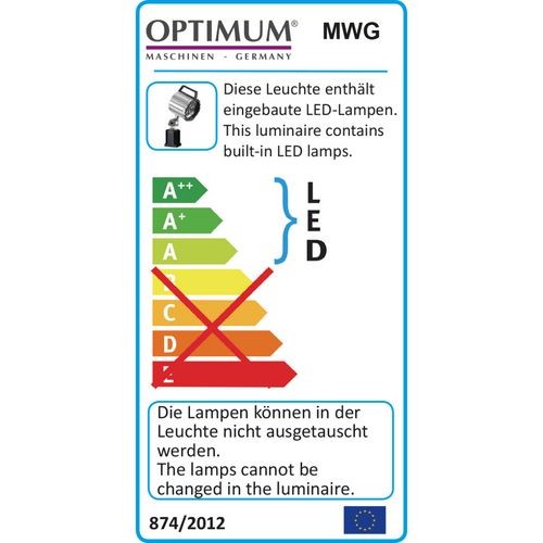 Lampa LED do maszyn OPTIMUM MWG 6-100 230V 6 X 2W